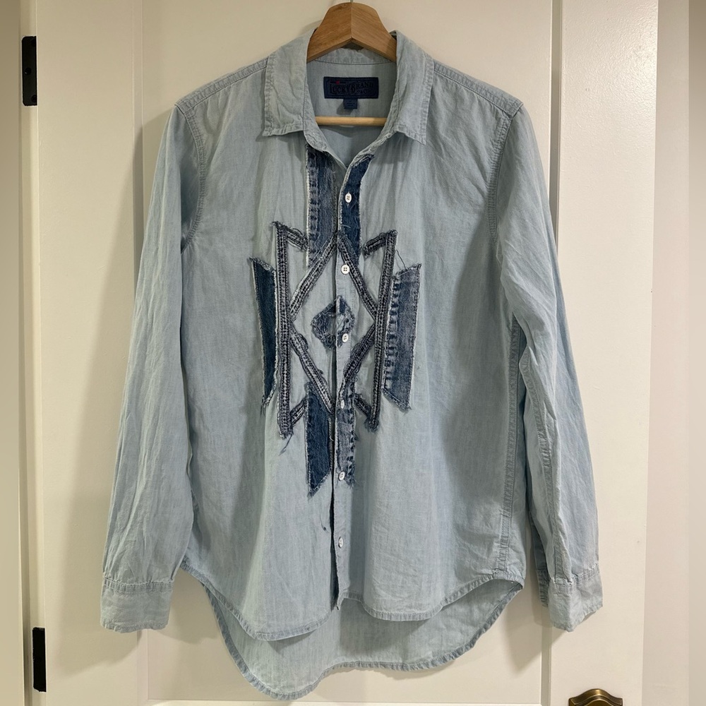 Lucky Brand Denim Shirt Sz S